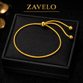 ZAVELO Gold Adjustable Bracelet