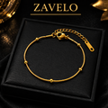 ZAVELO Gold Bead Bracelet