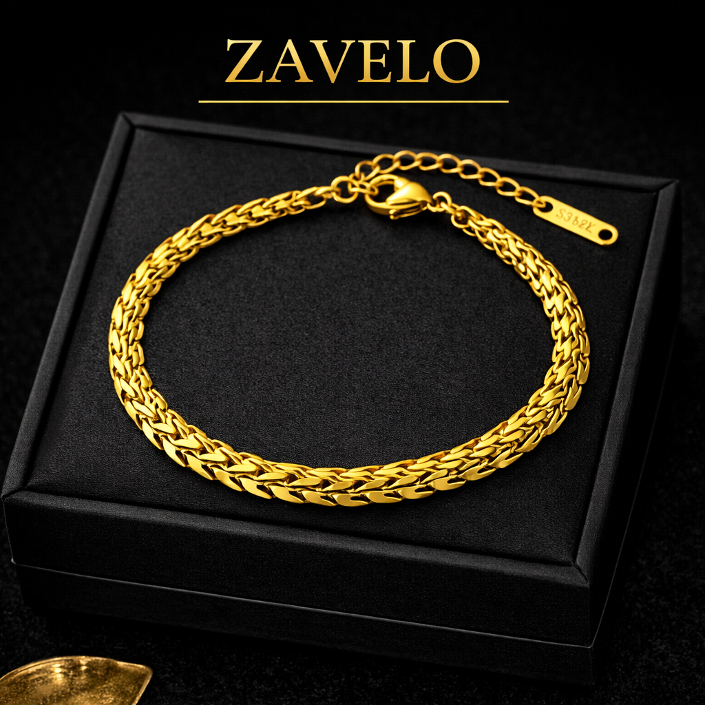 ZAVELO Gold Chain Bracelet