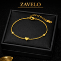 ZAVELO Heart Gold Bracelet